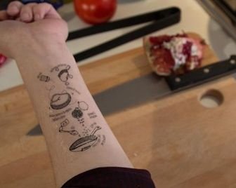 Татуировки с кулинарными рецептами